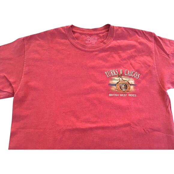 Blue 84 T-Shirt Turks & Caicos British West Indies Medium - Picture 2 of 4